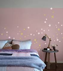 Silver Gold Stars Wall Decal Mix 2