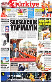 Türkiye Gazetesi Gazetesi 13.05.2019 tarihli manşeti