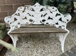 Antique Original Cast Iron Garden Bench