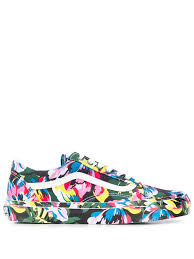 Последние твиты от vans (@vans_66). Shop Green Yellow Kenzo X Vans Floral Print Old Skool Sneakers With Express Delivery Farfetch