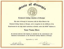 fake georgia ged certificate