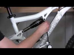 Adjusting Rear Shock Air Pressure On A Bicycle Youtube