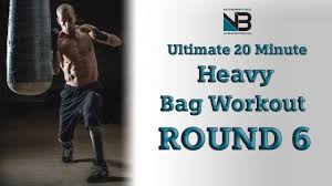 20 minute heavy bag workout round 6