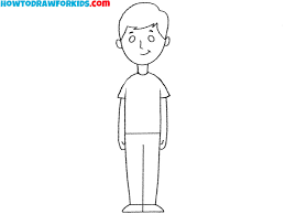 how to draw a cartoon person easy