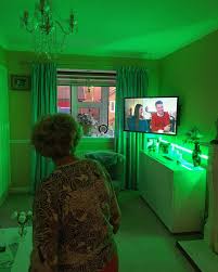 My Nana Was So Excited To Show Me The Green Led Strip Light She Bought For Her Living Room She S 81 Pics