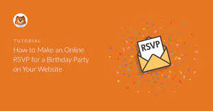 rsvp for a birthday party