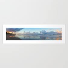 clouds and color panoramic art print by