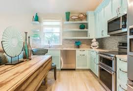 turquoise kitchen cabinets laura trevey