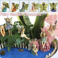 6pc Mini Fairy Figurines Elf Set