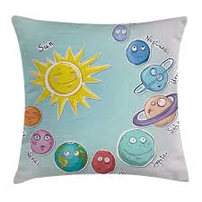 Cute Cartoon Sun And Planets Of Solar System Fun Celestial