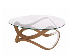 Low Round Glass Coffee Table Newton By