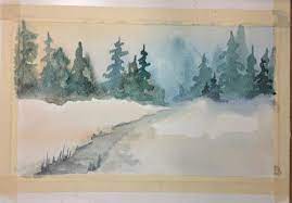 Watercolor Basics Simple Landscape