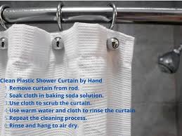 how to clean plastic shower curtain by