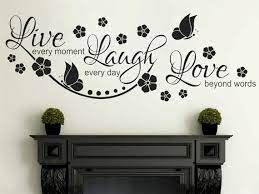 Inspirational Wall Quote Live Laugh