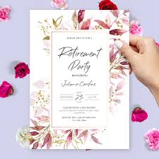 retirement party invitations printed
