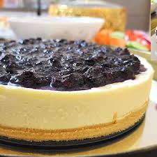 super easy no bake blueberry cheesecake