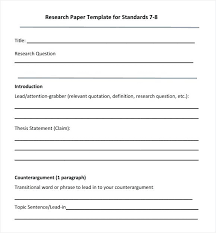 Research Essay Example Paper Introduction Outline Template