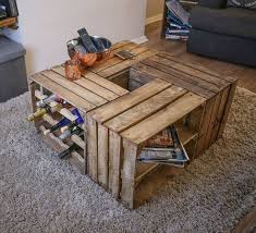 Wooden Crate Coffee Table Crate Table