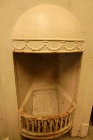 White Painted Cast Iron Fireplace