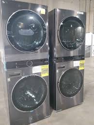 Wash cycles include cotton/towels, normal, permanent press, delicates, hand wash, and speed wash. New Lg Tower Washer And Dryer Stacked Take Them Home Today Only 39 Down Appliances Klein Texas Facebook Marketplace