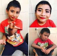 kid thought he had spiderman makeup 9