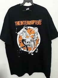 The Interrupters Band Punk Tee Us Size S Xl Screen Printing