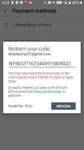 google play my redeem code rs 800