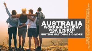 australia work holiday visa update age
