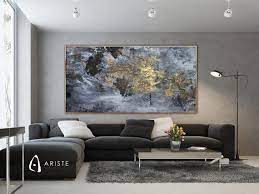 Grey Gold Extra Large Wall Art