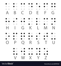 English Braille Alphabet Letters