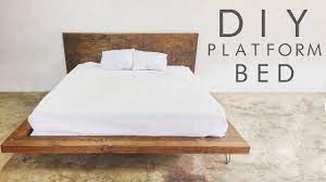 diy modern platform bed modern builds