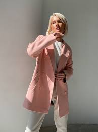 Light Pink Wool Coat Wool Coat Women