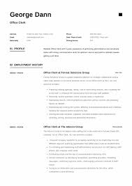 Resume Examples Office Clerk Registered Nurse Resume