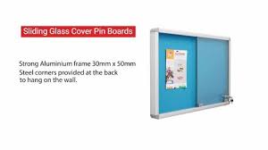 Sliding Glass Cover Pin Boards