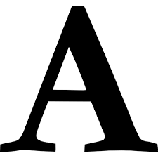 font symbol of letter a free signs icons