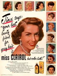 hair beauty adverts from the 1950s