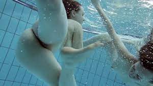 Hairy and shaved lesbians naked in the pool - XNXX.COM