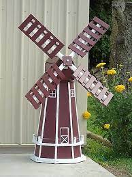 5 Ft Octagon Poly Dutch Windmill Lawn