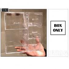 cosmetic box 3 grids storage box with