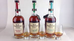 Old Foresters Whiskey Row Tasting All Three Bottles Of