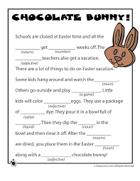 easter ad libs fill in the blank games