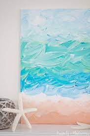 Diy Abstract Ocean Painting Pastels
