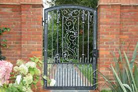 Beautiful Wrought Iron Side Gates and Garden Gates in Unique Designs Made  in Canada Model 241E - Etsy