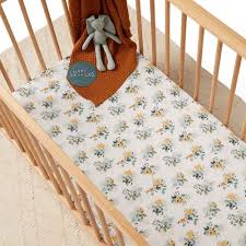 Snuggle Hunny Fitted Cot Sheet Garden Bee