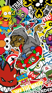 skate stickers wallpapers wallpaper cave
