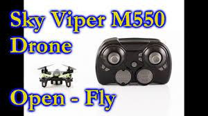 sky viper m550 nano drone open and