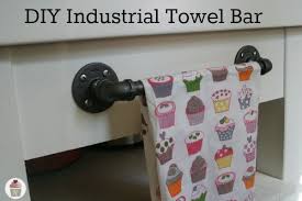 Diy Industrial Towel Bar Hoosier Homemade