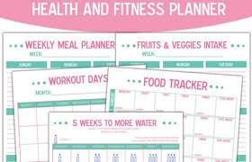 Find The Best Health And Fitness Templates And Printables On The Web