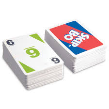 Players use skill and strategy to create sequencing stacks of cards in ascending order (2,3,4…). Brailled Skip Bo Card Game