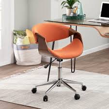 Looking to redesign your home office or upgrade your seating situation at work? Carson Carrington Kanasen Mid Century Modern Walnut Wood Office Chair N A On Sale Overstock 14163367